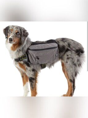 NEW Arcadia Trail Dog Harness Reflective Backpack Mesh lightweight grey S M pet